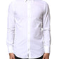 Dolce & Gabbana White Cotton MARTINI Formal Men Dress Shirt