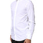 Dolce & Gabbana White Cotton MARTINI Formal Men Dress Shirt