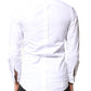 Dolce & Gabbana White GOLD Cotton Poplin Bib Men Dress Shirt