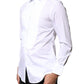 Dolce & Gabbana White Cotton Poplin Bib Formal Dress Shirt