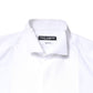 Dolce & Gabbana White GOLD Cotton Poplin Bib Formal Men Dress Shirt