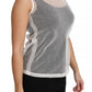 Dolce & Gabbana Elegant White Sheer Sleeveless Top