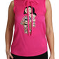 Dolce & Gabbana Elegant Pink Silk Family Tank Top Shirt