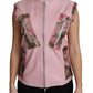 Dolce & Gabbana Stunning Pink Sleeveless Leather Vest