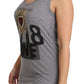 Dolce & Gabbana Sequined Heart Tank Top in Gray