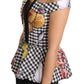 Dolce & Gabbana Chic Checkered Corset Top Blouse