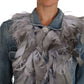 Dolce & Gabbana Embellished Feather Denim Extravaganza