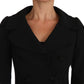 Dolce & Gabbana Elegant Black Cropped Wool Blazer