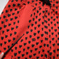 Dolce & Gabbana Red Hearts Cargo Jogger Men Sweatpants Pants