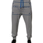 Dolce & Gabbana Gray Logo Cotton Men Jogger Sweatpants Pants