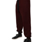 Dolce & Gabbana Bordeaux Cotton Jogger Men Sweatpants Pants