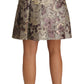 Dolce & Gabbana Floral Jacquard A-Line Skirt Delight