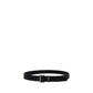 Saint Laurent Black Calf Leather Bos Taurus Regular Belt