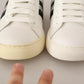 Marc Jacobs White Leather Crystal Embellished Sneakers Shoes