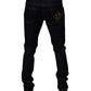 Dolce & Gabbana Black Cotton Stretch Men Skinny Denim Jeans