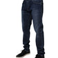 Dolce & Gabbana Blue Washed Cotton Stretch Skinny Denim Jeans