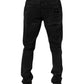 Dolce & Gabbana Black Cotton Stretch Men Skinny Denim Jeans