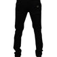 Dolce & Gabbana Black Cotton Tattered Skinny Men Denim Jeans