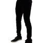 Dolce & Gabbana Violet Velvet Cotton Men Dress Formal Pants