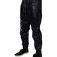 Dolce & Gabbana Dark Blue DG Game Print Cotton Jogger Pants