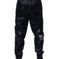 Dolce & Gabbana Dark Blue DG Game Print Cotton Jogger Pants