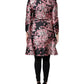 Dolce & Gabbana Pink Black Floral Brocade Trenchcoat Jacket