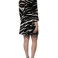 Dolce & Gabbana Black White Zebra A-line Sheath Mini Dress
