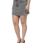 Dolce & Gabbana Gray Cotton Stretch Mid Waist Denim Mini Skirt