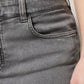 Dolce & Gabbana Gray Cotton Stretch Mid Waist Denim Mini Skirt