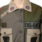 Dolce & Gabbana Military Green Cotton Button Down Jacket