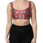 Dolce & Gabbana Red Floral Brocade Cropped Bustier Corset Top