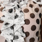 Dolce & Gabbana White Black Polka Dot Cotton Sleeveless Top