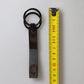 Dolce & Gabbana Brown Leather DG Plaque Double Keyring Holder Keychain