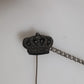 Dolce & Gabbana Silver Tone Brass Crown Chain Women Brooch Lapel Pin