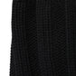 Dolce & Gabbana Black Cashmere Knitted Neck Warmer Foulard Scarf