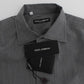 Dolce & Gabbana Elegant Gray Cotton Dress Shirt