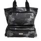 Dolce & Gabbana Gray Camo Cotton Multiple Compartments Tote Bag