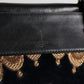 Dolce & Gabbana Black Floral Jacquard Handbag Shoulder Tote Bag
