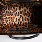 Dolce & Gabbana Multicolor Leather Brocade Velvet Travel Duffle Tote Bag