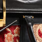 Dolce & Gabbana Multicolor Leather Brocade Velvet Travel Duffle Tote Bag