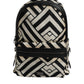 Dolce & Gabbana Black White Nylon Leather Travel Back Pack Bag