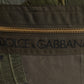 Dolce & Gabbana Military Green Patchwork Rucksack Backpack Bag