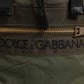 Dolce & Gabbana Military Green Patchwork Travel Backpack Bag