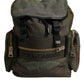 Dolce & Gabbana Military Green Patchwork School Backpack Bag
