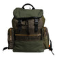 Dolce & Gabbana Military Green Patchwork Travel Backpack Bag