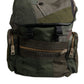Dolce & Gabbana Military Green Patchwork Travel Backpack Bag