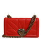 Dolce & Gabbana Red Quilted Devotion Crossbody Chain Phone Cover Bag
