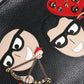 Dolce & Gabbana Black #DGFamily Embellished Leather Clutch Bag
