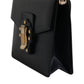 Dolce & Gabbana Black Calfskin Leather Shoulder Strap Bag