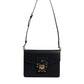 Dolce & Gabbana Black Calfskin Leather Shoulder Strap Bag